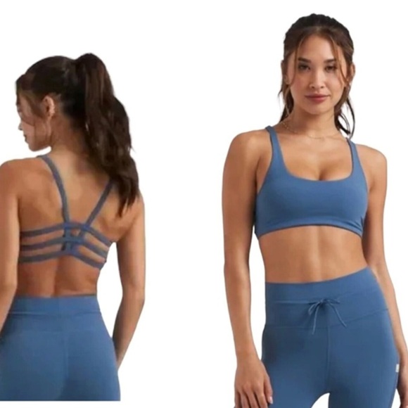 Vuori Other - Vuori Yosemite Strappy Sports Bra Pool Blue